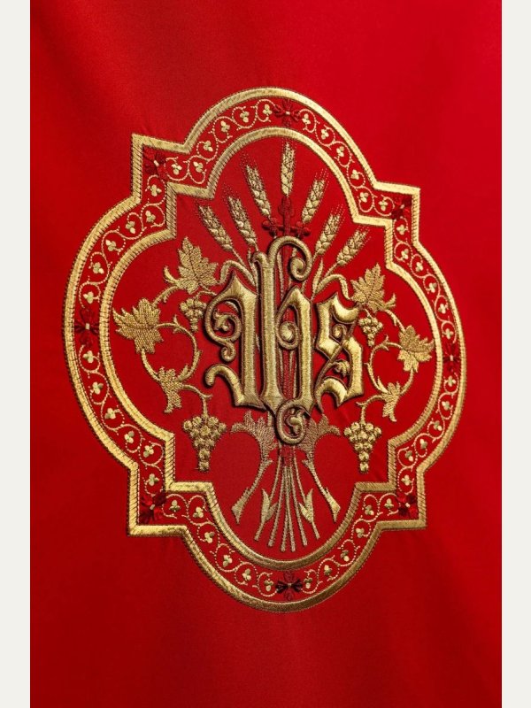 Lektorium/welon na ambonkę IHS, kolory liturgiczne 6