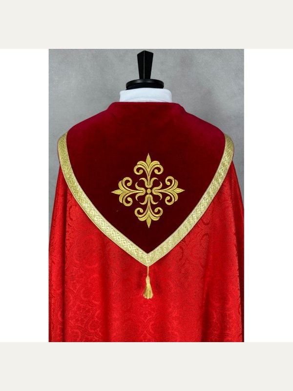 Kapa wzór gotycki - tkanina żakard - kolory liturgiczne (11) 10