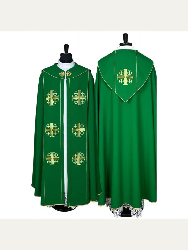 Kapa liturgiczna (kolory liturgiczne) - Krzyż Jerozolimski (31) 4