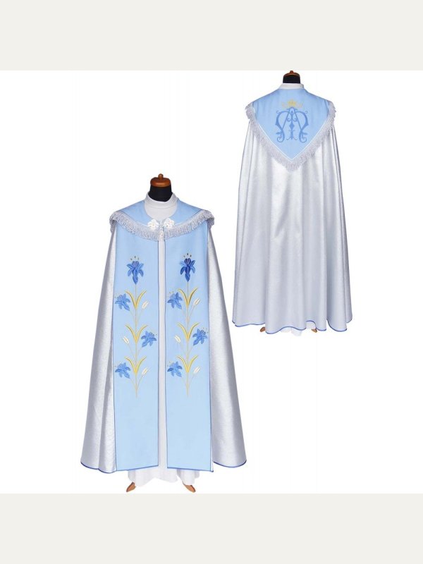 Kapa liturgiczna Maryjna - haftowana (3) 5