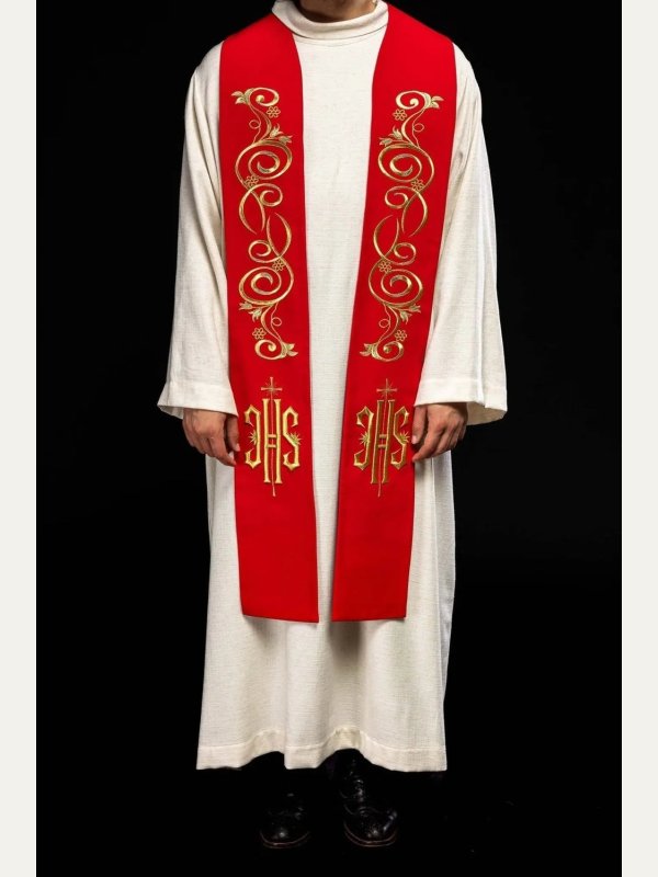 Stuła haftowana - kolory liturgiczne (31) 8