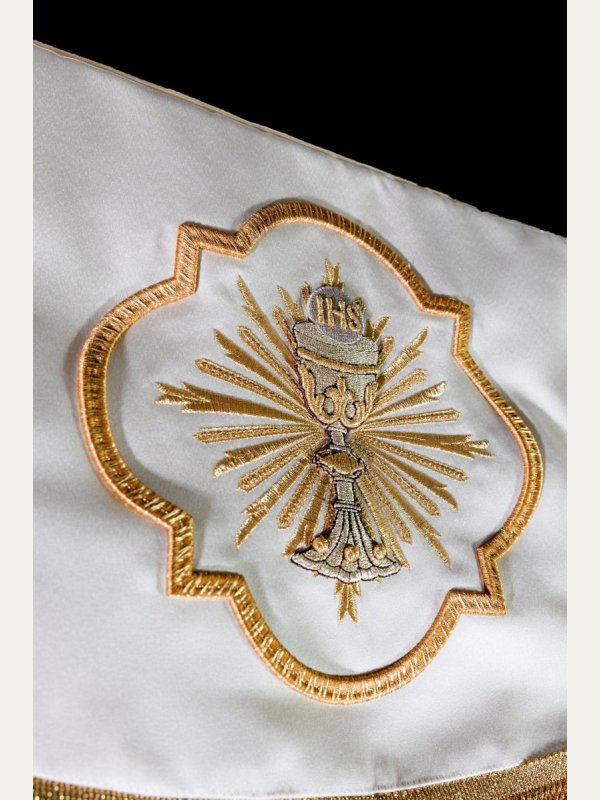 Baldachim procesyjny haftowany - ecru (11) 5