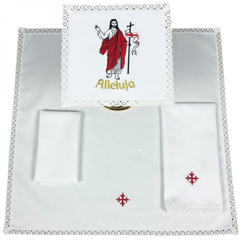 Bielizna kielichowa -Alleluja - Chrystus Zmartwychwstał