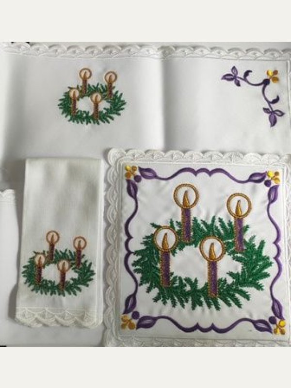 Bielizna kielichowa haftowana, Adwent (4) 3