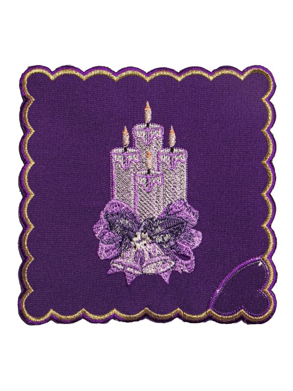 Bielizna kielichowa haftowana - Adwent (5) 2