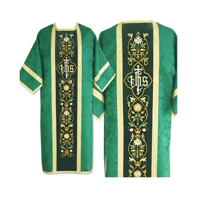 Dalmatyka rzymska żakardowa - kolory liturgiczne