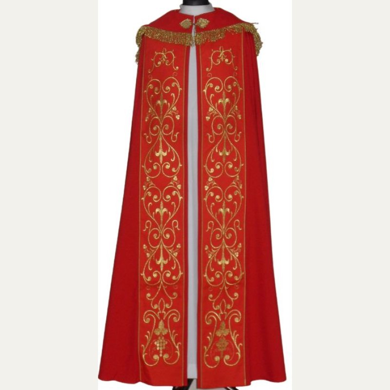 Kapa haftowana - IHS kolory liturgiczne (2)