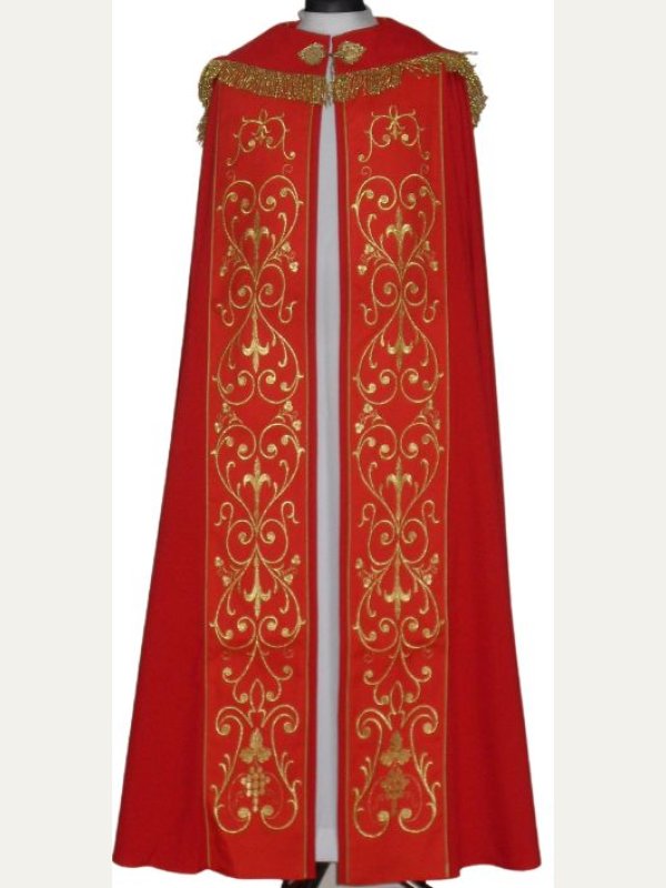 Kapa haftowana - IHS kolory liturgiczne (2)