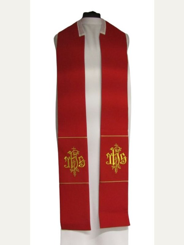 Kapa haftowana IHS - kolory liturgiczne (50) 3