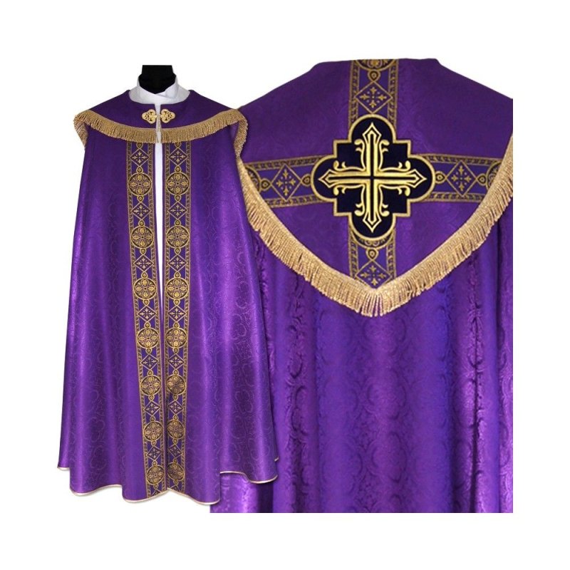 Kapa haftowana semi gotycka - kolory liturgiczne (86)