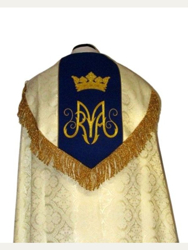 Kapa maryjna - materiał rozeta (02) 2