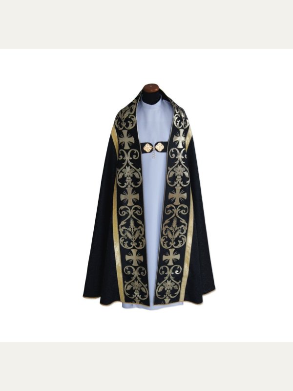 Kapa rzymska, kolory liturgiczne - tkanina żakard (10) 3