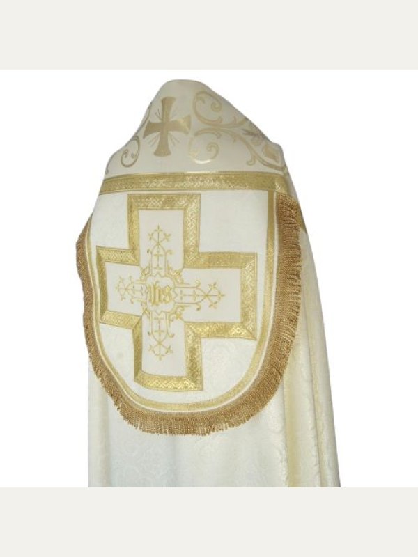 Kapa rzymska, kolory liturgiczne - tkanina żakard (10) 8