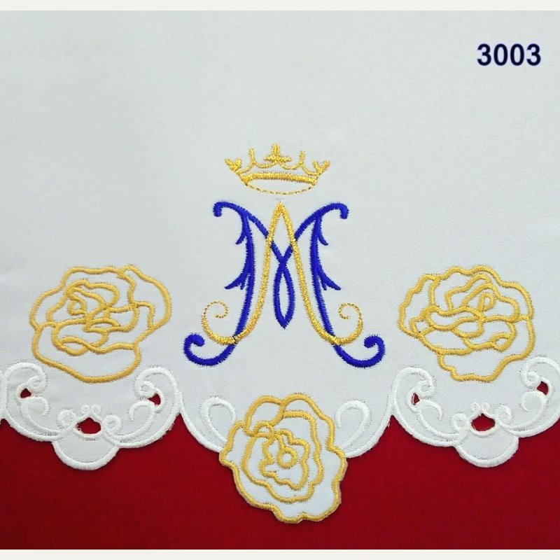 Obrus Maryjny haftowany