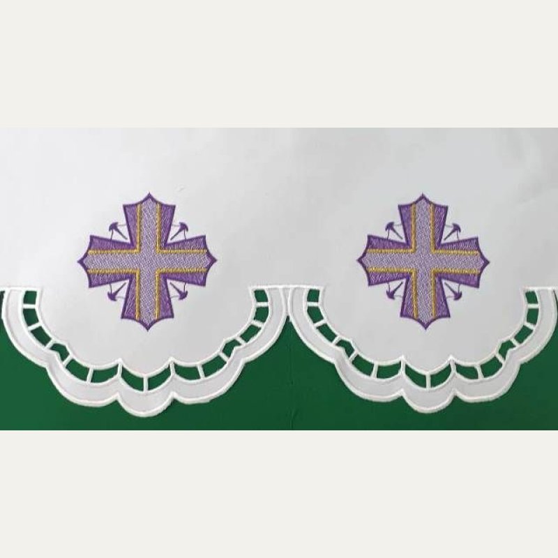 Obrus na Wielki Post - wzór eucharystyczny
