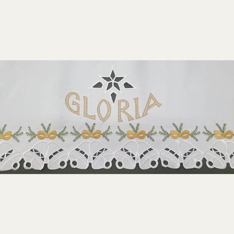 Obrus ołtarzowy haftowany GLORIA
