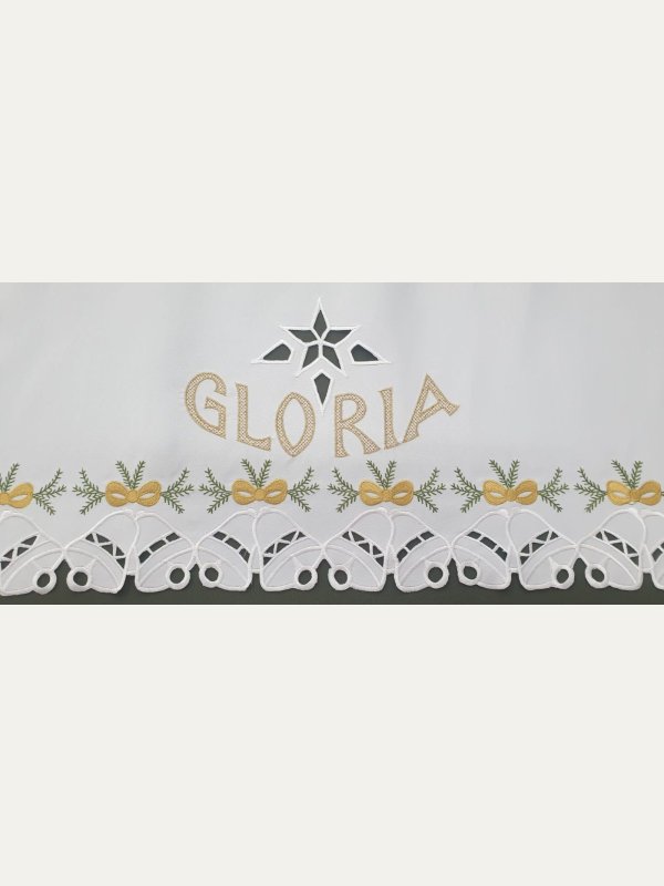 Obrus ołtarzowy haftowany GLORIA