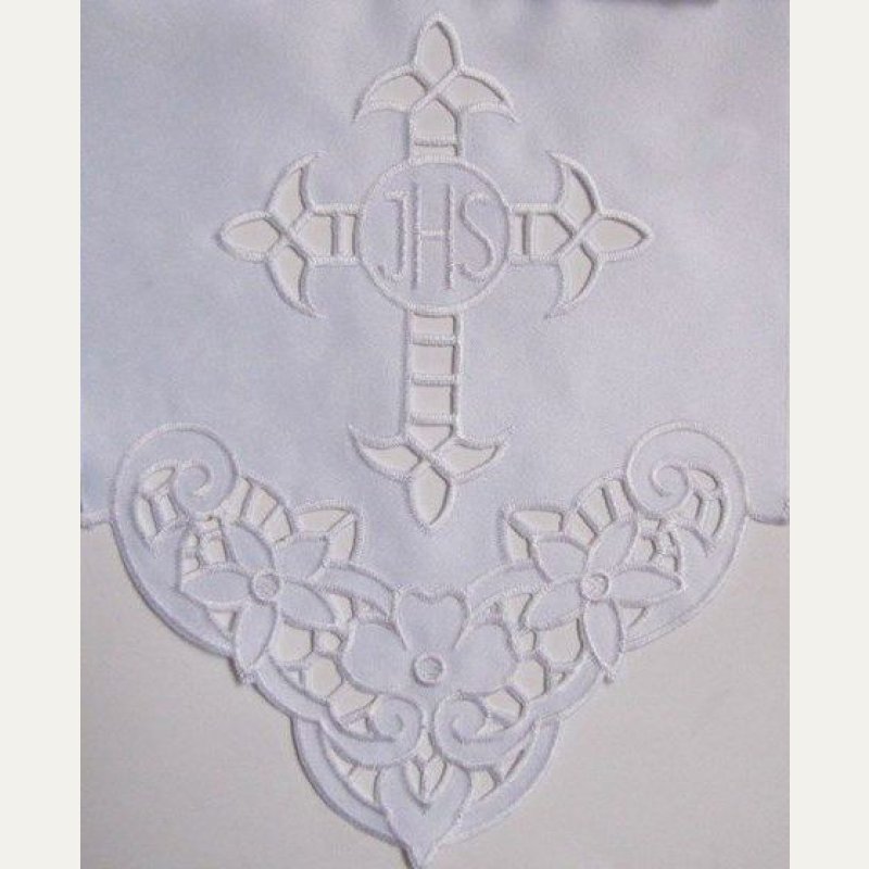 Obrus ołtarzowy haftowany - wzór eucharystyczny