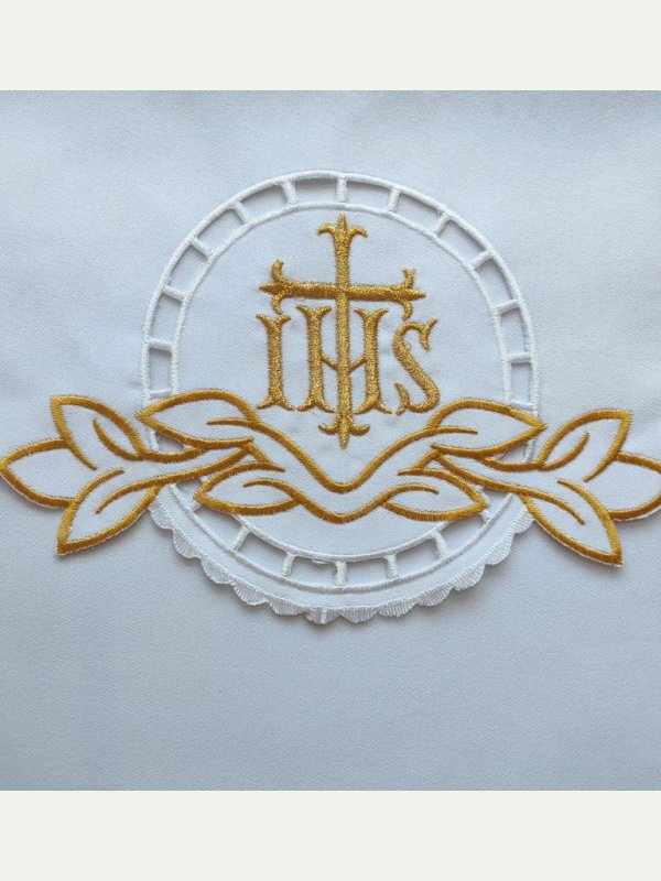 Obrus ołtarzowy haftowany - wzór eucharystyczny 2