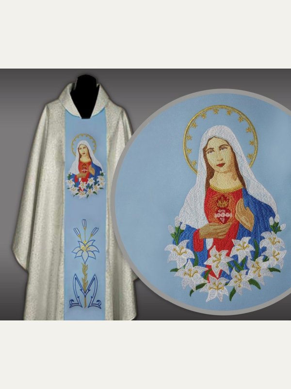 Ornat haftowany Serce Matki Bożej 2