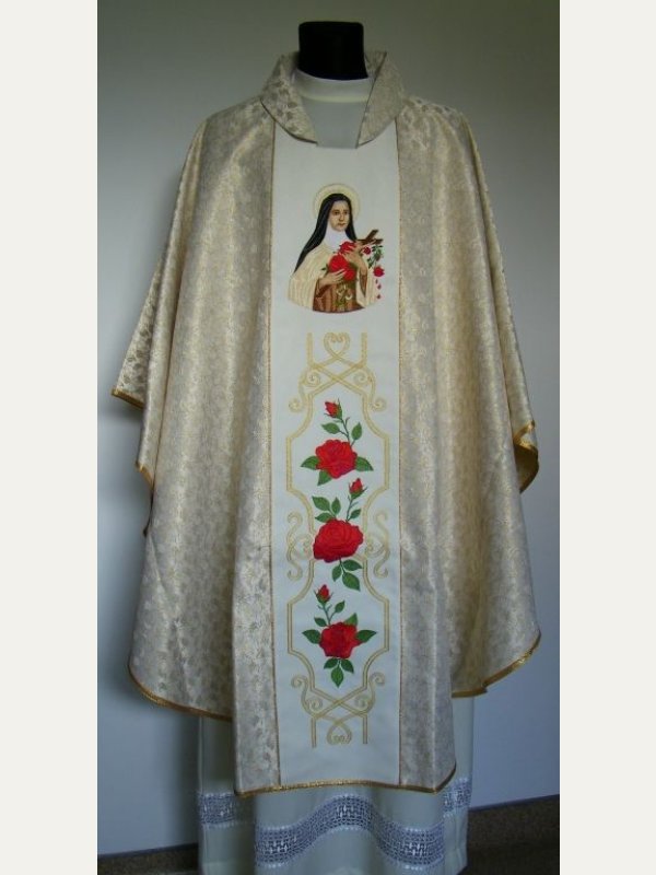 Ornat haftowany św. Teresa od Dzieciątka Jezus 2
