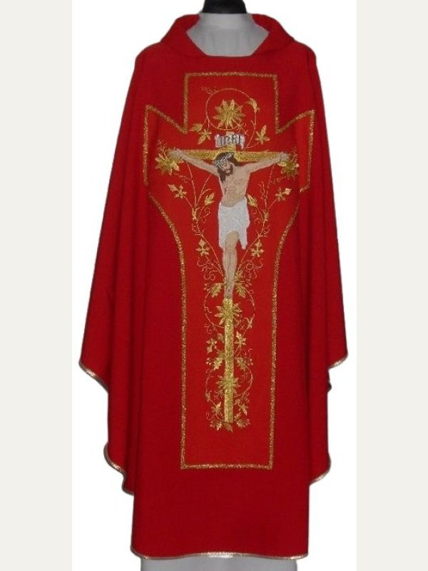 Ornat - Jezus ukrzyżowany - kolory liturgiczne 3