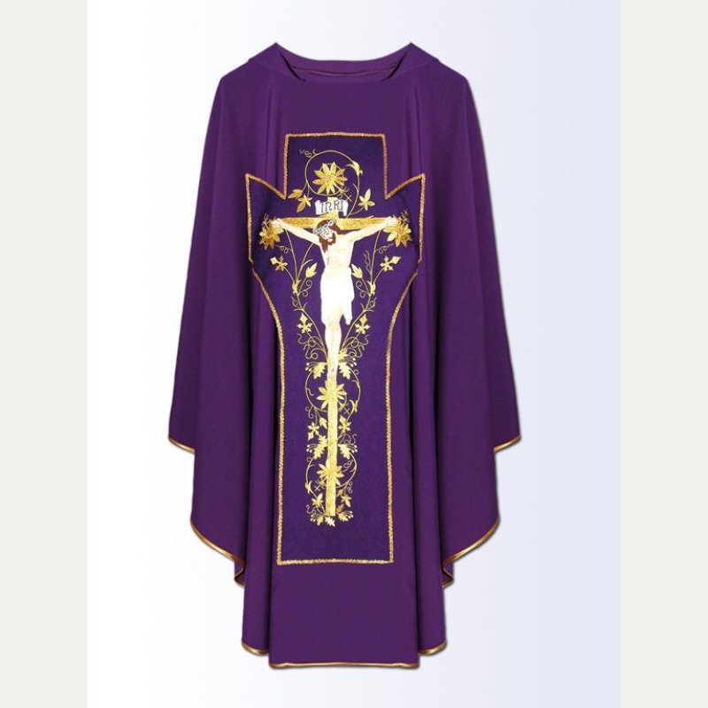 Ornat - Jezus ukrzyżowany - kolory liturgiczne