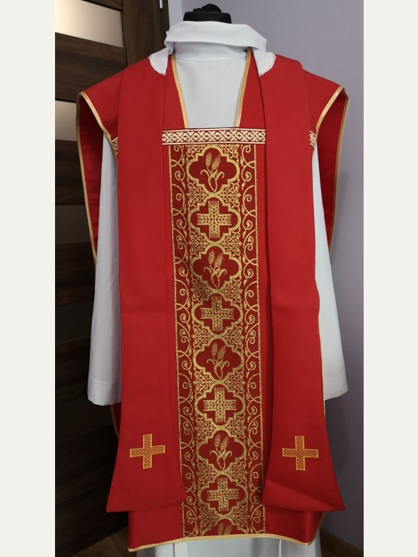 Ornat rzymski adamaszek 3
