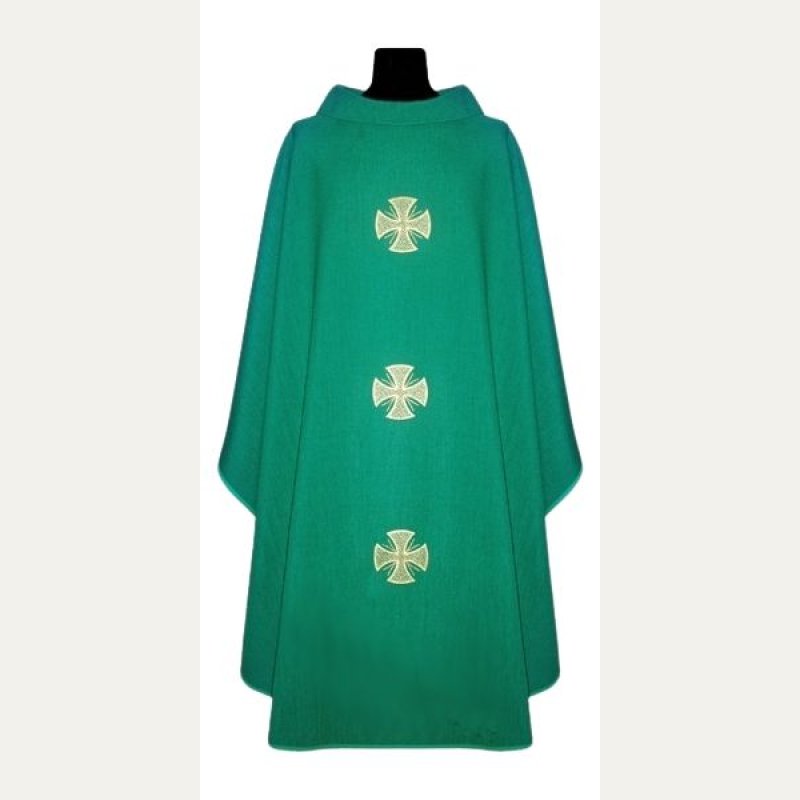 Ornat z lnu - kolory liturgiczne krzyż