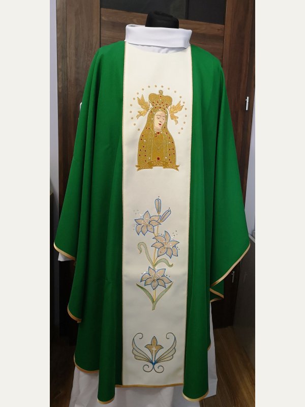 Ornat zielony Matka Boża Licheńska 2