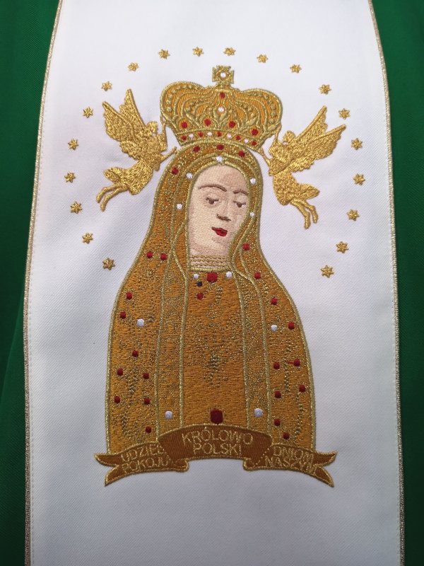 Ornat zielony Matka Boża Licheńska 3