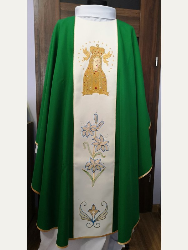 Ornat zielony Matka Boża Licheńska 5