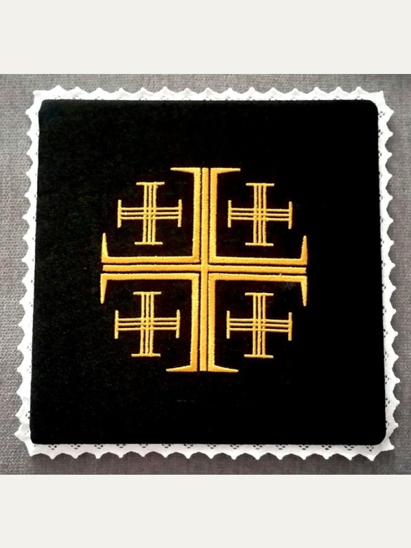 Palka czarna Krzyż Jerozolimski