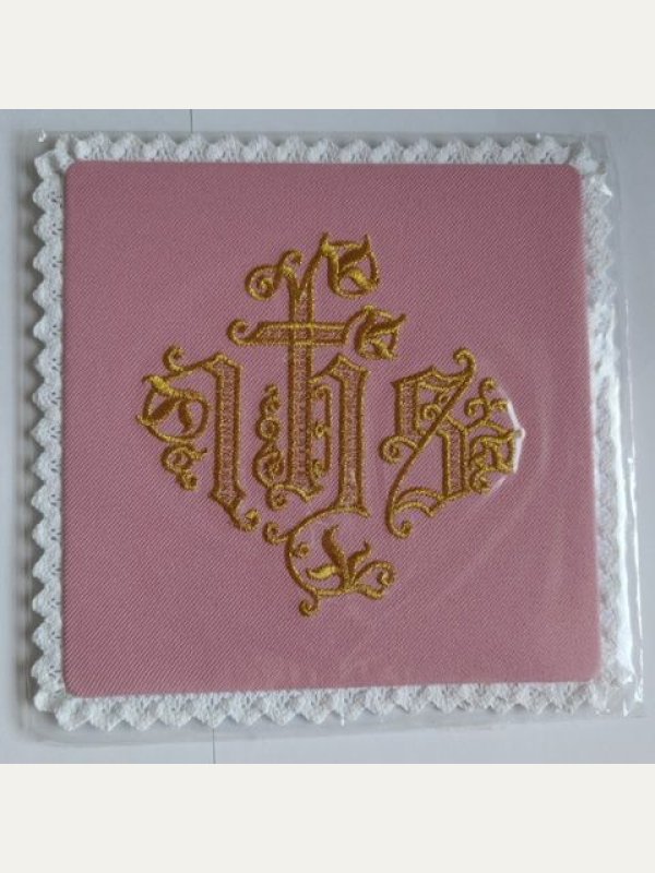 Palka haftowana różowa IHS (7)