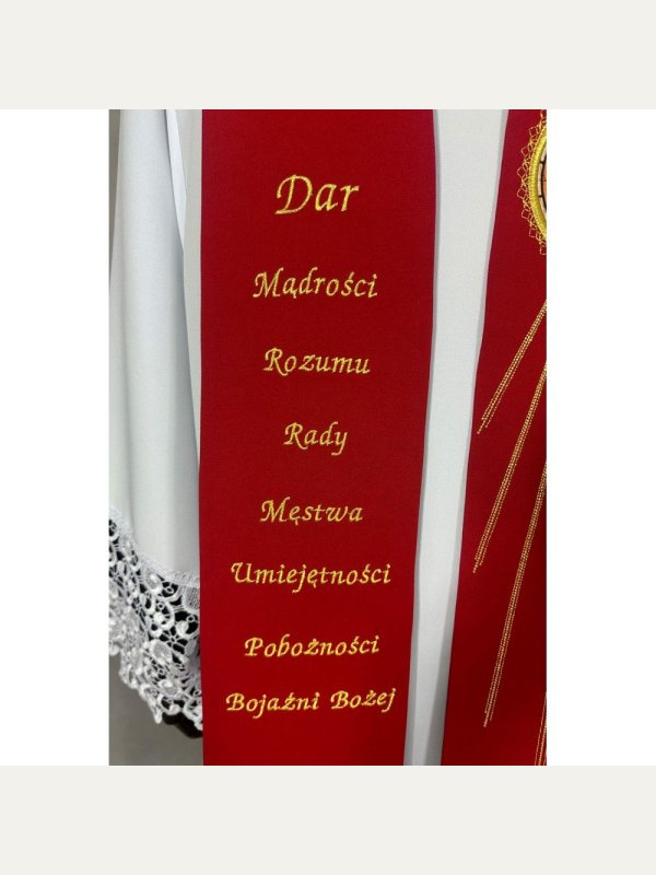 Stuła haftowana - Dary Ducha Świętego 2