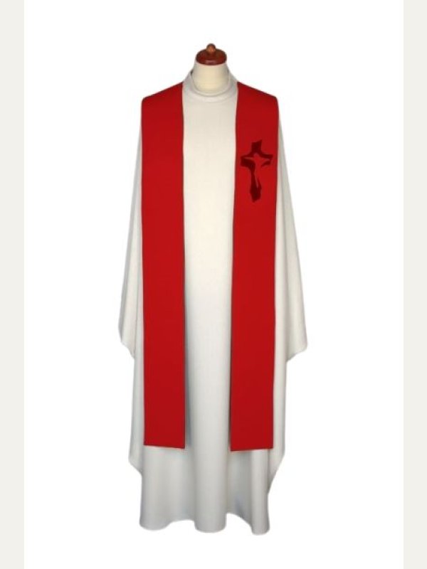 Stuła haftowana do koncelebry - kolory liturgiczne (5) 2