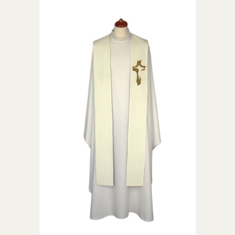 Stuła haftowana do koncelebry - kolory liturgiczne (5)