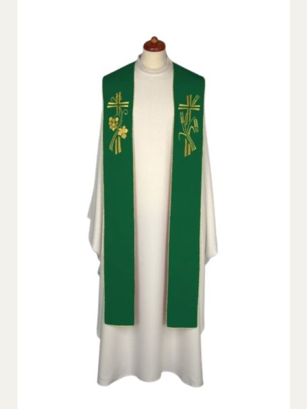 Stuła haftowana do koncelebry - kolory liturgiczne (7) 3