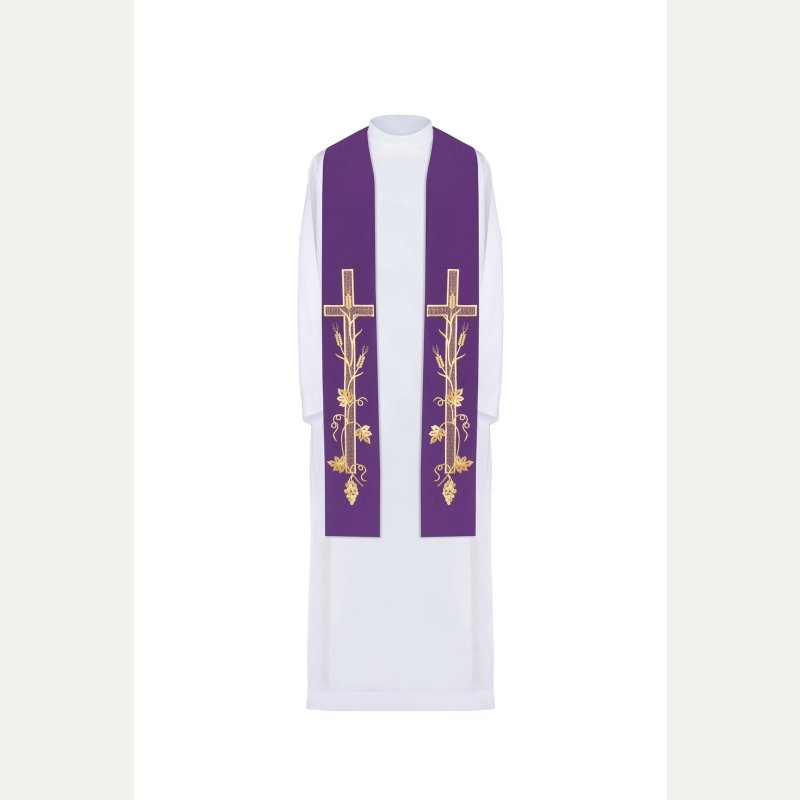 Stuła haftowana - kolory liturgiczne (72)