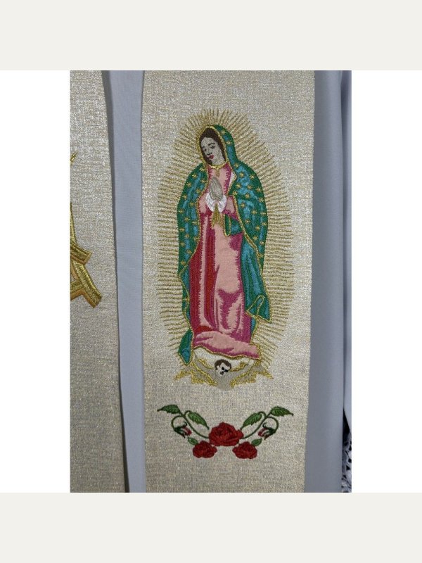 Stuła haftowana Matka Boska z Guadalupe (17K) 2