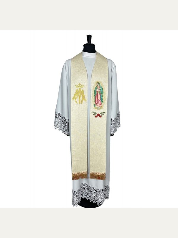 Stuła haftowana Matka Boska z Guadalupe (17K)