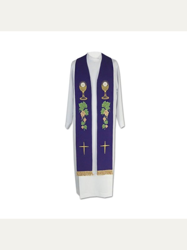 Stuła kapłańska eucharystyczna - 4 kolory 2