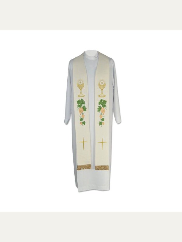 Stuła kapłańska eucharystyczna - 4 kolory 3