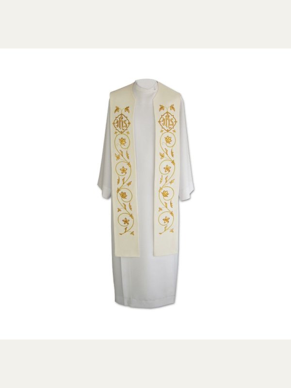 Stuła kapłańska eucharystyczna IHS - 4 kolory do wyboru 3