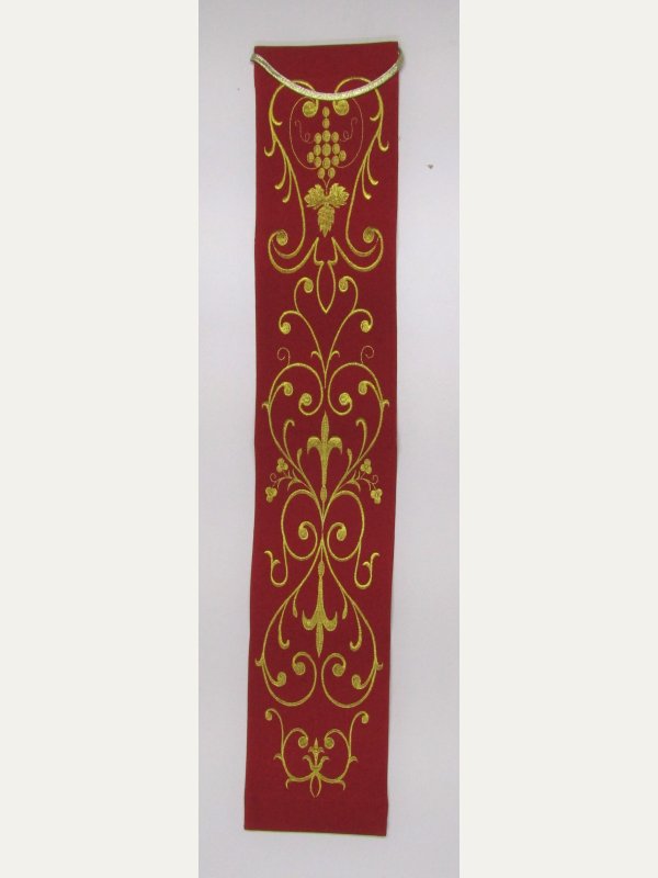 Szarfa, uchwyt do sygnatury, haftowana, kolory liturgiczne 4
