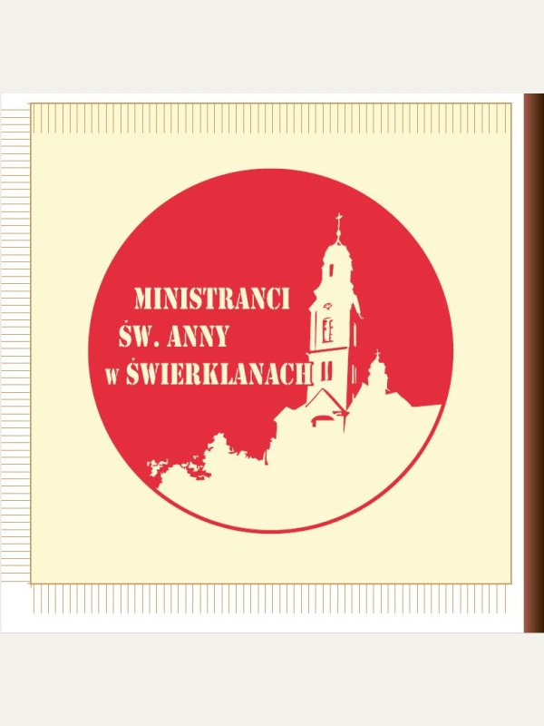 Sztandar 2 stronny  ministrancki - drukowany 2