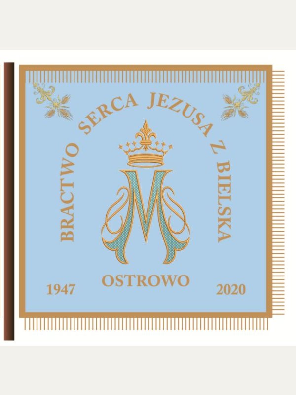 Sztandar Bractwo Serca Jezusa - drukowany 2