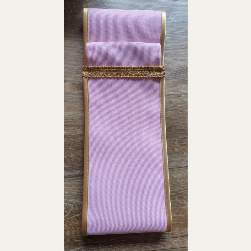 Uchwyt do dzwonka – sygnaturka różowa bez haftu