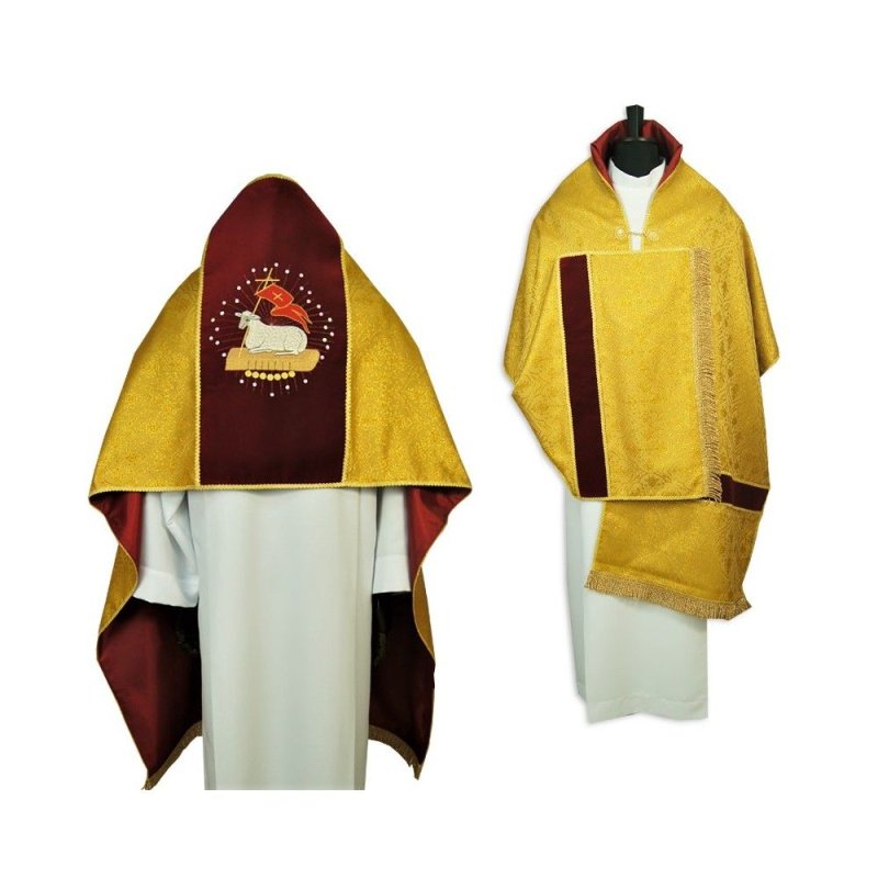 Welon liturgiczny brokat - motyw wielkanocny