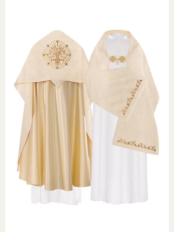 Welon liturgiczny, haftowany PX - złoty